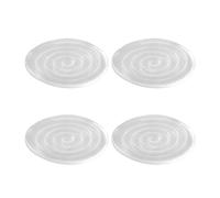 4 Pezzi Rotondi Quadrati Cuscinetti Antivibrazione Lavatrice Piedini In Silicone Tappetino Mobili Armadio Sedia Gamba Antiscivolo 40/60/80 Mm(C)