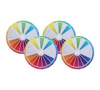 4 Pezzi Ruota Colori per Dipingere e Disegnare, Guida Standard | Carta Leggera e Compatta, Resa Cromatica Accurata, per Designer e Pittori