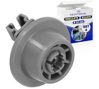 4 Pezzi Ruote Cestello Inferiore Lavastoviglie Ø 34 mm con Codice Originale 00611475 611475 per Bosch per Siemens - MONTERAL