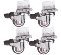 4 pezzi ruote culla per lettino per bambini mobili pesanti rullo di spostamento carico pesante in gomma morbida ruote girevoli silenziose con freno(4pcs wheels brake,1inch)