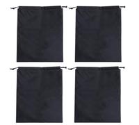 4 Pezzi Sacchetto Portascarpe Coulisse, Tessuto Non Tessuto Nero | Leggeri e Portatili, per Viaggio e Outdoor, Mantengono gli Indumenti Puliti, Salvaspazio