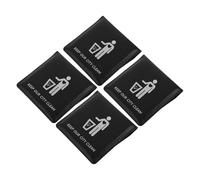 4 Pezzi Sacchetto Posacenere Tascabile Portatile in Pp Nero