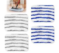 4 Pezzi Salviette in Microfibra Lavabile per Rowenta Clean & Steam | Compatibile con ZR005801, RY7, RY8, YY2731FE, RY8561WH, RY8544WH, RY7xxx, RY8xxx, Mocio tamponi e riutilizzabili