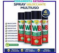4 Pezzi Sbloccante Spray Lubrificante Anticorrosivo Simile Svitol Disossidante