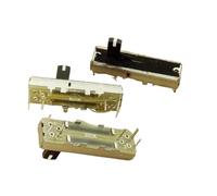 4 pezzi SC-203G Potenziometro a slitta dritta 35 mm del volume B20K con punto medio 3,5 cm Doppio fader mixer 6 pin Maniglia 10