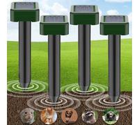 4 Pezzi Scaccia Talpe Ultrasuoni Solare, Repellentes Solare per Talpes, Sola re Repellente Zanzare, Repellent Talpes Ultrasuoni, IP65 Impermeabile Scaccia Talpe, Dissuasori per Anti Talpes, Gophe
