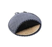 (4 pezzi) Scaldamuscoli messicani per forno a microonde, resistente al calore, isolamento termico, design a pois blu cotone riciclato