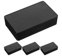 4 Pezzi Scatola di Giunzione Elettronica 100x60x25 MM Nera in Plastica | Tecnici e Hobbisti Elettronici, Installazione Semplice, Ordina Piccoli Componenti su Banco