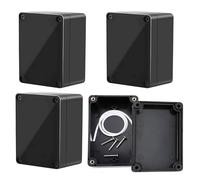 4 Pezzi Scatola di Giunzione Esterna, 65 x 58 x 35 mm Giunzione Cavi Custodia Elettronica, Scatola di Derivazione IP65 Impermeabile, ABS Cassetta Elettrica Esterna Quadro Elettrico Interno & Esterna