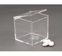 4 PEZZI Scatola in plexiglass portaconfetti 8x8x8 055S