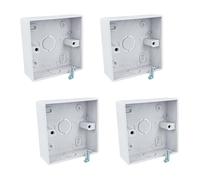 4 Pezzi Scatola Incasso Muro Parete Quadrata 86X86, Stile Standard Cinese, Ottimo Per Termostato Touch Panel, In plastica (86X86X33mm)