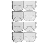 4 Pezzi Scatola per Pennello Viso Organizer Compatto Plastico Nero | Custodia Singola per Cura Viso, Fit Aderente per Pennelli, Protezione da Polvere e Graffi, Portatile