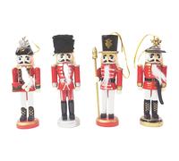 4 pezzi Schiaccianoci natalizio, decorazioni da appendere, creativo,