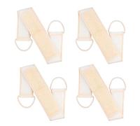 4 pezzi Scrubber Esfoliante per La Schiena,Scrubber Esfoliante per il Bagno a Doppio Lato di Canapa di Sisal Naturale per la Pelle Del Corpo Pulizia Profonda Rimozione Della Pelle Morta