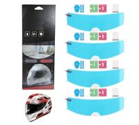 4 Pezzi Scudo Universale Per Casco Da Motociclista Pellicola Antivento E Anti Appannamento Per Visiera Trasparente, Inserto Lente Resistente All’Appannamento 9.5cm X 24.5cm, Per Condizioni Di Alta Umi
