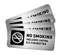 4 pezzi Segnaletica di avvertimento per divieto di fumo, impermeabile, facile da