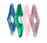4 Pezzi Segnalibro a Dito in Resina, Tiene Aperte le Pagine | Superficie Liscia e Texture Distinta, Resistente All'usura, per Libri Grandi, Studio, Viaggio e Pendolarismo