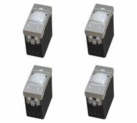 4 Pezzi Sensore di Movimento PIR, Compatibile Con BTicino Living Tech, Colore Grigio, da Incasso Per Serie Civile, 1 Modulo, Time Lux Regolabile, Angolo Rilevamento 120°