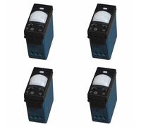 4 Pezzi Sensore di Movimento PIR, Compatibile Con Vimar Arkè, Colore Nero, da Incasso Per Serie Civile, 1 Modulo, Time Lux Regolabile, Angolo Rilevamento 120°