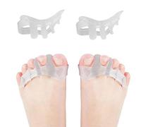 4 Pezzi Separatori Dita Piedi Correttore Alluce Valgo in Silicone per Alleviare Dolori e Raddrizzare dita piedi
