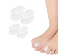 4 Pezzi Separatori in Gel per le Dita Dei Piedi, Due Misure, Separatori per Dita Dell'Alluce, per Alluce Valgo, Dita Sovrapposte, Sollievo Dal Dolore, Alluce Valgo, Dita a Martello
