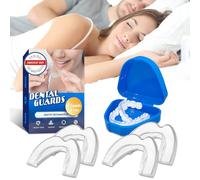 4 Pezzi Serramento Notturno, Mouth Guard Teeth Grinding Modellabile, Bite Protezione Denti Notturno, Facili Da Usare, Per Migliora La Qualità Del Sonno, Per Donna E Uomo