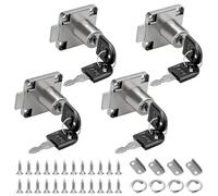 4 Pezzi Serratura a Camma Blocco Cassetta Postale, 22 mm serrature per armadietti, Serratura Cassetto Scrivania, Blocco per Cassetti con Chiavi, per mobili armadietti cassetti casa ufficio