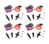 ✅ 4 Pezzi Servo MG90S Ingranaggio in Metallo Mini Micro JR Spina Aereo Corno ...