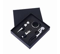4 Pezzi Set di Apribottiglie per Vino, Set Accessori Apri Vino Manuale, Set Sommelier con Apribottiglie, Adatto per l'Apertura Manuale di Vino Rosso e Birra