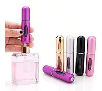 4 pezzi Set di atomizzatori per profumo ricaricabili, flaconi spray per fragranze riutilizzabili, contenitori per tonico nebulizzato con scatola di stoccaggio, in più colori, 5ml, ottimo regalo per fa