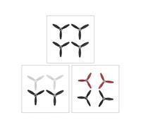 4 pezzi/set di eliche in plastica nere/bianche/rosse con pale di rilascio for 2 accessori for droni/FPV 2.0(C)