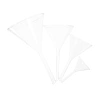 4 Pezzi Set di Imbuti di Vetro da Laboratorio Stelo Corto | Borosilicato Trasparente, Misure 40 60 75 90mm, per Ricerca Biologica e Altri Contesti