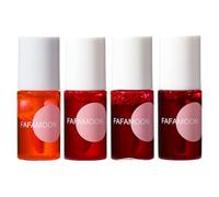 4 pezzi/set di lucidalabbra set formula naturale macchia di labbro impermeabile di lunga durata di rossetto non abbondante per labbra a gusto di frutta per l'uso quotidiano