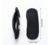 4 pezzi Set di molletta volumizzanti per capelli invisibili marrone/nero, cuscinetti per capelli più folti, regalo per donne, accessori per capelli, accessori per la testa, fermagli per capelli Colore