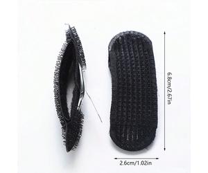 4 pezzi Set di molletta volumizzanti per capelli invisibili marrone/nero, cuscinetti per capelli più folti, regalo per donne, accessori per capelli, accessori per la testa, fermagli per capelli Colore