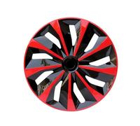 4 pezzi/set di ricambio Compatible With coprimozzi universali in ferro e acciaio, compatibili con pneumatici R14 R15 R16, tappi copriruota compatibili con ruote in ferro e acciaio(Black-Red,._R14_')