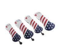 4 Pezzi / Set Golf Headcover 460cc Driver Copricapo In Legno Con Etichetta N