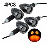 4 Pezzi Set Indicatori Di Direzione A Led Fari Posteriori Freno Amber Red