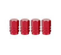 4 Pezzi/set Pneumatici Per Ruote Valvole Tubeless In Alluminio Cappucci Per Steli Per Accessori Bullone(Red)