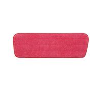 4 pezzi/set Pratico panno assorbente di ricambio for scopa, morbido in microfibra for la rimozione della polvere, lavabile, piatto, bagno(Red)