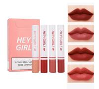 4 pezzi/set rossetto Set - Sigaretta Shape Matte Long Lasting Easy to Colour Non -Sticky Unfading Lip Gloss Makeup Cosmetic per trucco, abbellimento e contorno labbra
