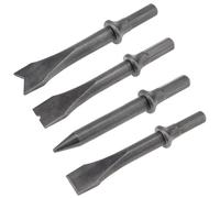 4 pezzi/set Set di scalpelli for martello pneumatico con gambo esagonale Testa a impatto pneumatico for impieghi gravosi for la rimozione/taglio della ruggine, set di scalpelli pneumatici