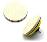 4 pezzi/set tampone di lucidatura in feltro di lana tampone di supporto for trapano kit adattatore for lucidatura a specchio for vetro e acciaio inossidabile BYINGS