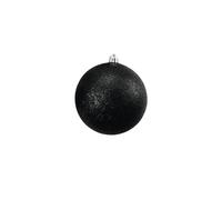 4 pezzi - Sfera Decorativa EUROPALMS 10 cm Nera Glitter, Set 4 pezzi - Decorazio
