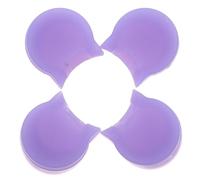 4 Pezzi Silicone Cuscinetto per Pollice Porpora per Clarinetto | Forma Curva Compatta, Sollievo Dalla Pressione del Pollice, per Prove e Concerti, Installazione Rapida