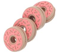 4 Pezzi Silicone Smorzatore per Racchetta da Tennis Rosa a Ciambella | Riduce le Vibrazioni, Migliora il Controllo, Installazione Rapida, per Allenamento e Comfort del Braccio