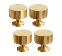 4 Pezzi Solid Brass Maniglie Per Cabina Cassetto Moderno Oro