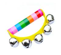 4 pezzi sonagli in legno, campanellini, bomboniere for feste for bambini, giocattolo educativo musicale for lo sviluppo Per Scuola Party