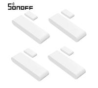 4 Pezzi SONOFF SNZB-04PR2 SenseGuard DW Gen2 Sensore Zigbee per Porte/Finestre, Sicurezza Attiva con Avvisi Anti-Manomissione, Monitoraggio tramite App tramite ZBBridge-P