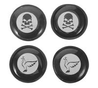 4 Pezzi Sordina Magnetica per Piatti e Percussioni, Nero
